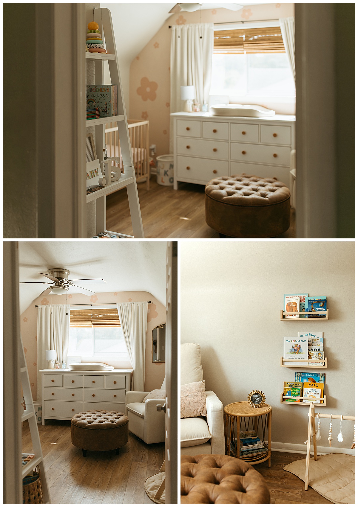 nursery details with books, toys and crib by Nikki Meer Photography