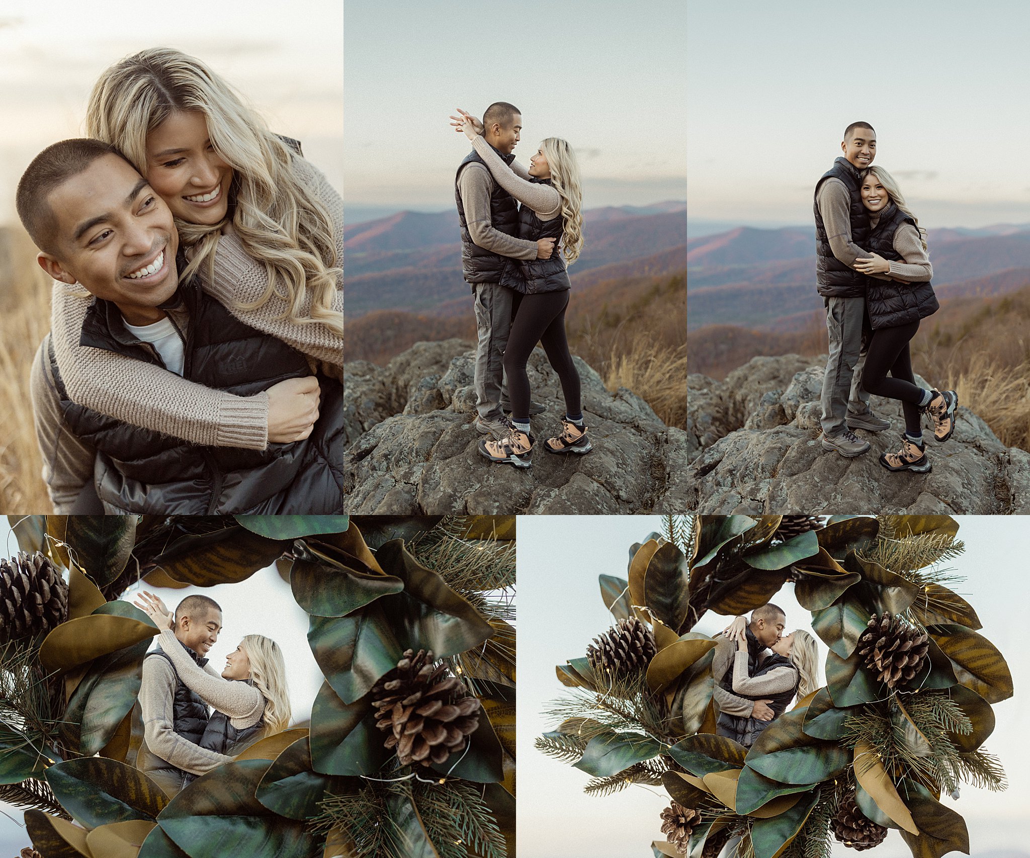 woman wraps arms around man by Virginia Beach Photographer