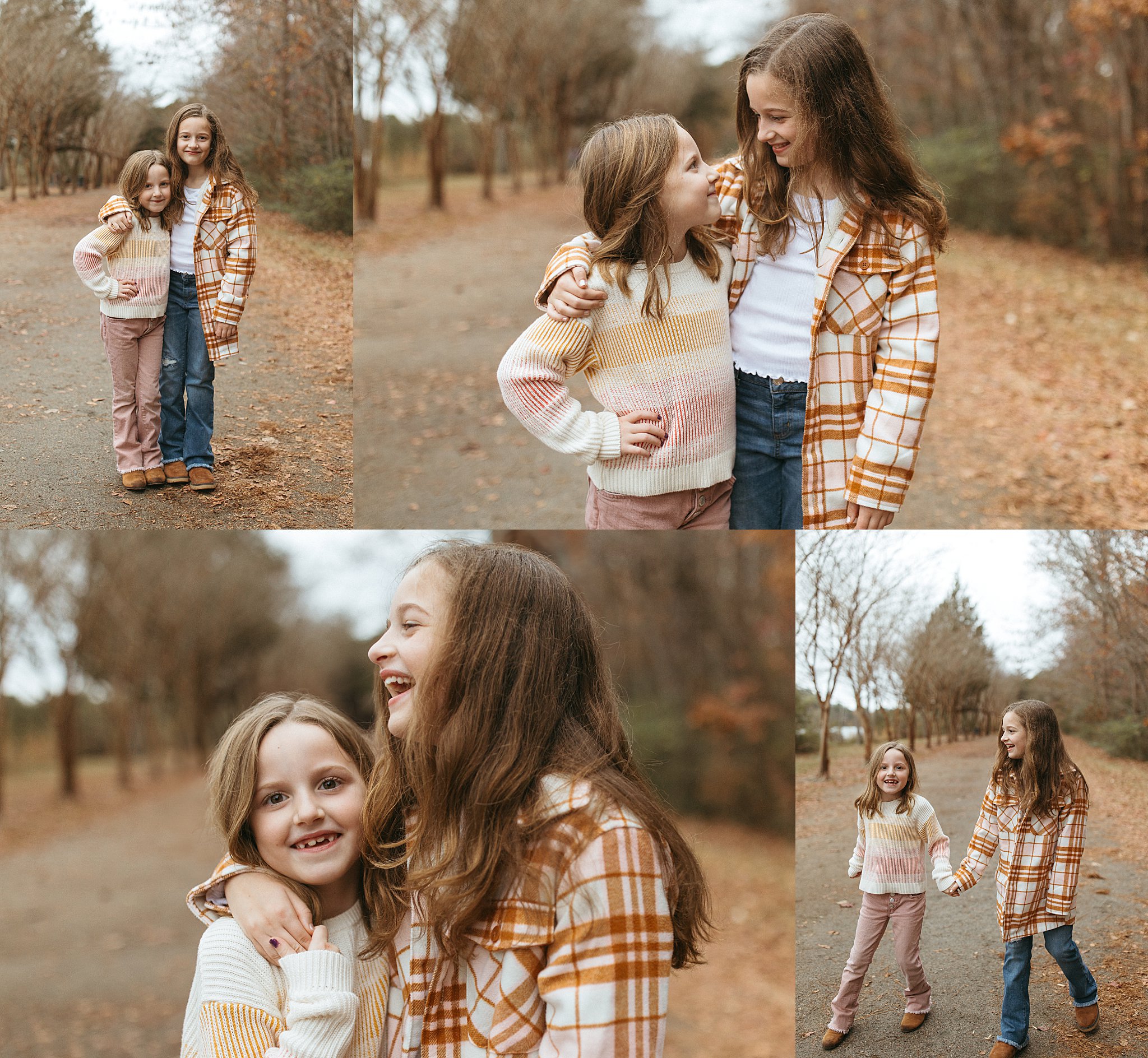 sisters wrap their arms around each other by Nikki Meer Photography