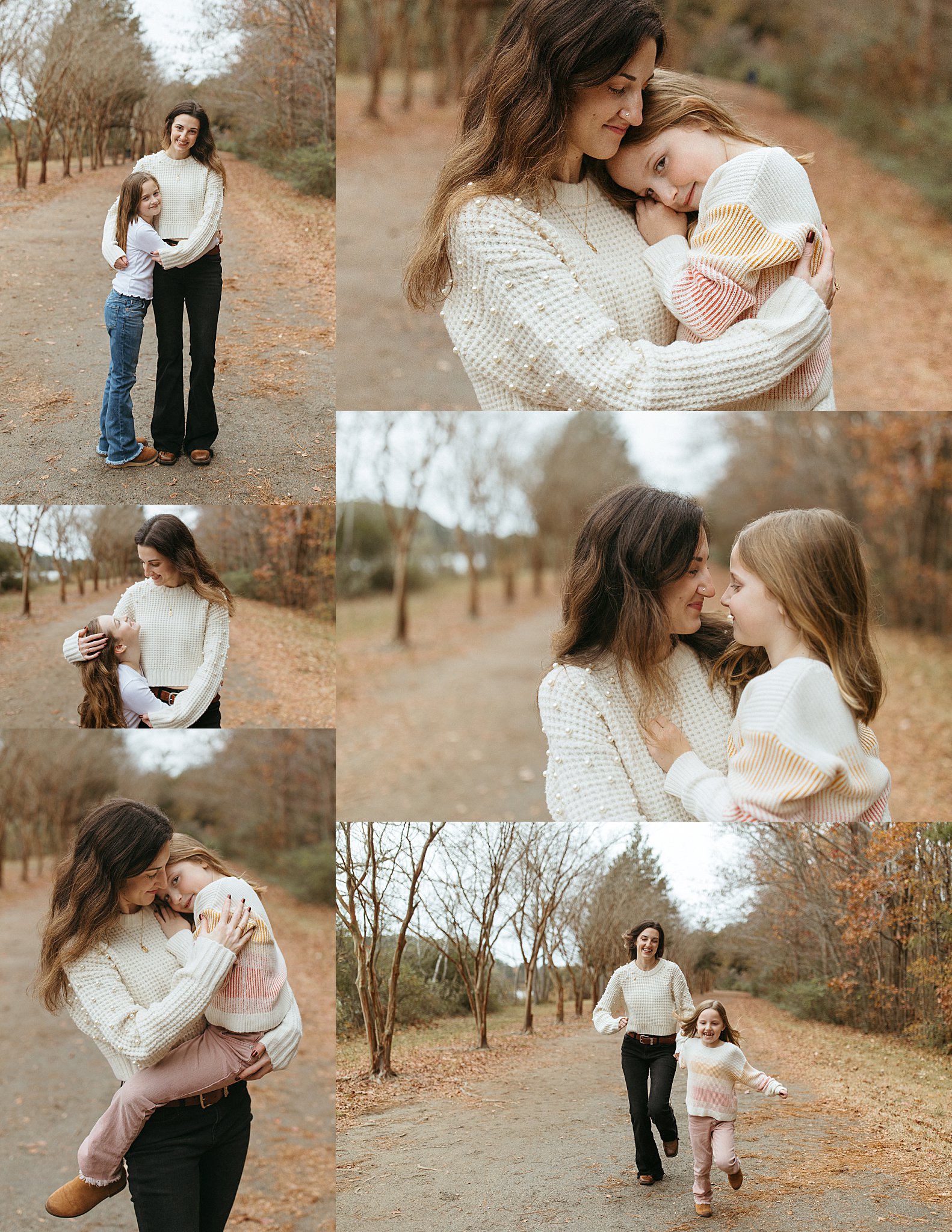 mom snuggles girls during Laid-Back Family Session