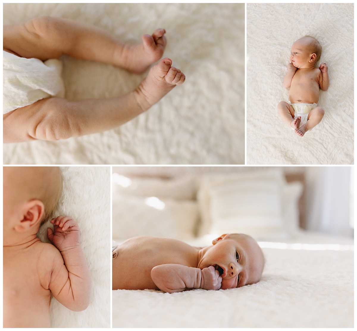 tiny toes, arm creases, and face close up by Virginia Beach photographer